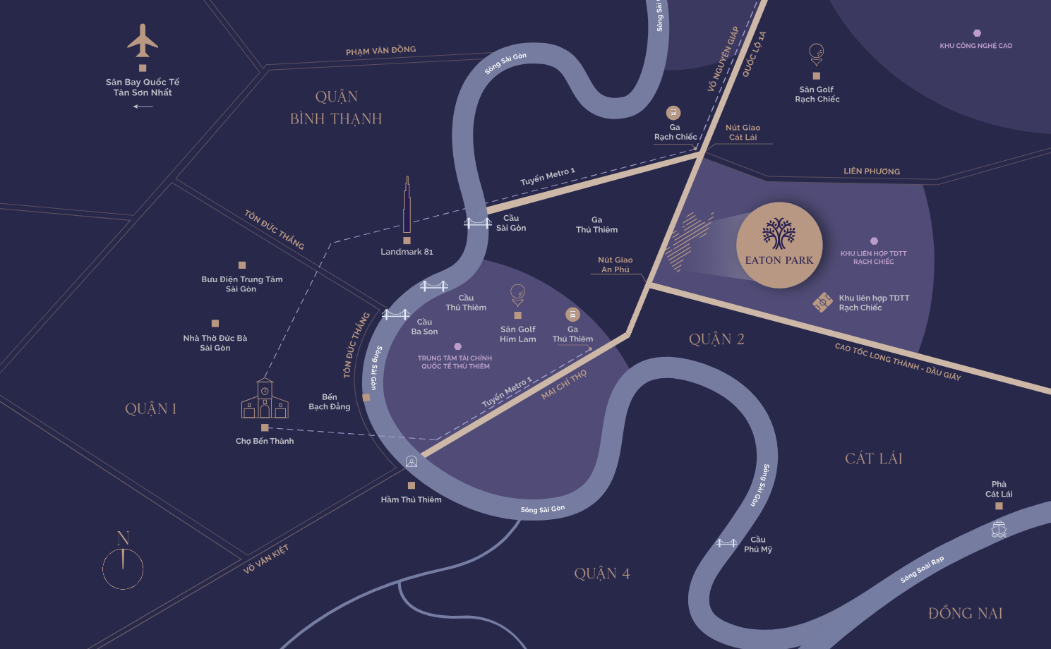 Vị trí Eaton Park